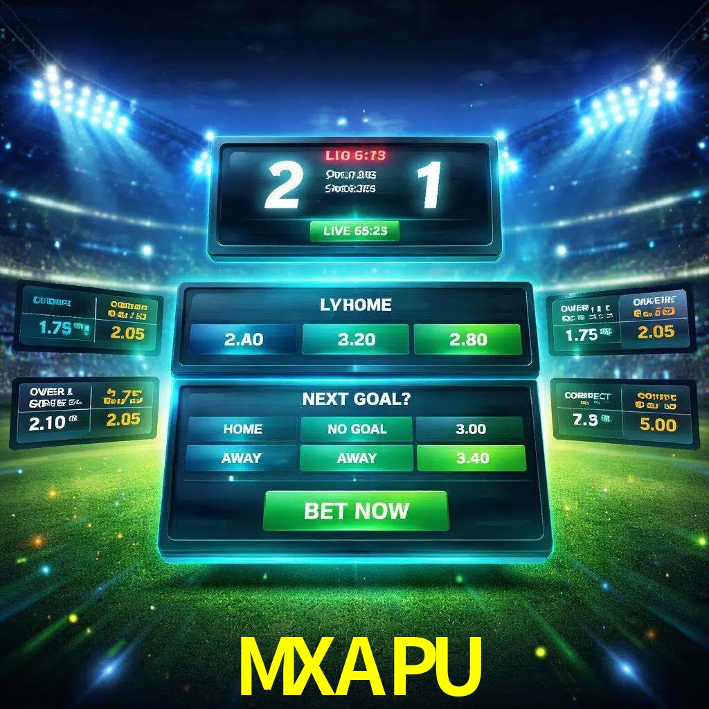 Vista de apuestas en vivo MXAPU durante un partido en curso